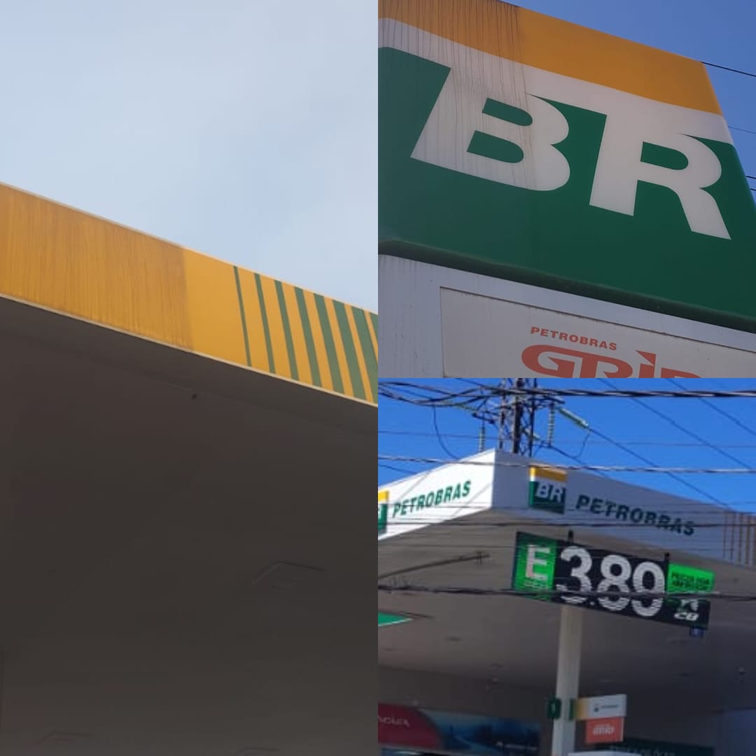 Antes e depois da limpeza de forro